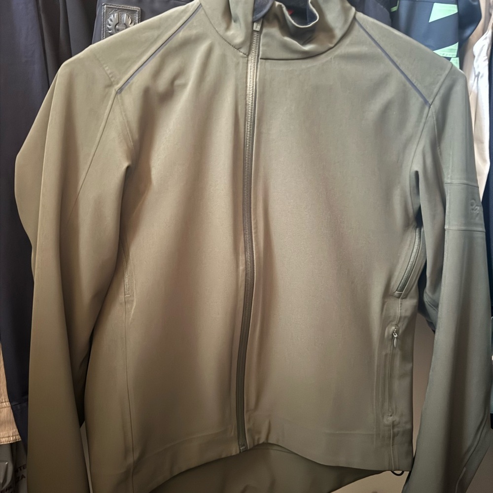 Rapha Olive Green Zip-Up Jacket